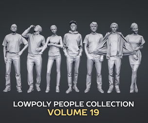 Lowpoly People Casual Pack Volume 19