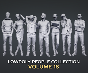 Lowpoly People Casual Pack Volume 18