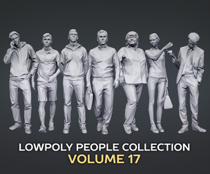 Lowpoly People Casual Pack Volume 17