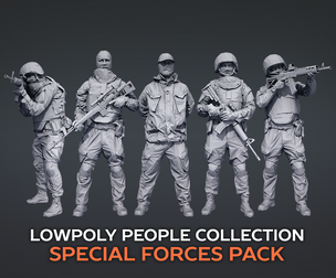 Lowpoly Special Forces Pack