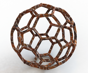 Wireframe Shape Geometric Soccer Ball