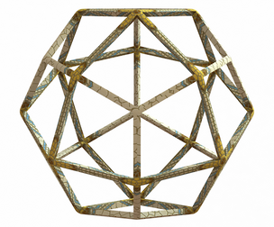 Wireframe Shape Deltoidal Icositetrahedron