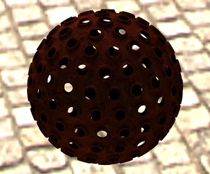 Wireframe Shape Geometric Spikes Ball