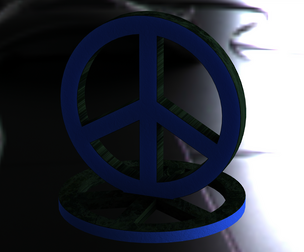 Plastic Peace Symbols Stand