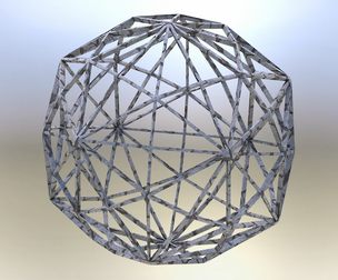 Wireframe Shape Disdyakis Triacontahedron