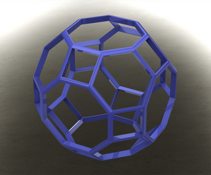 Wireframe Shape Truncated Cuboctahedron
