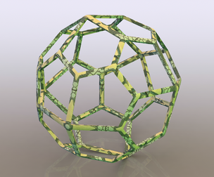 Wireframe Shape Pentagonal Icositetrahedron