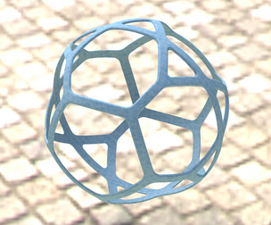 Wireframe Shape Geometric Simple Ball