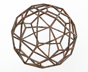 Wireframe Shape Deltoidal Hexecontahedron