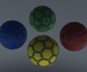 Coloured Plastic Football Ball 20 cm