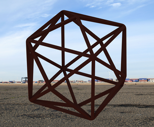 Wireframe Shape Tetrakis Hexahedron