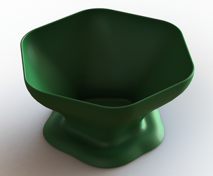 Plastic Hexagonal Fruit Bowl