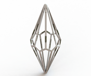 Wireframe Shape Octagonal Trapezohedron