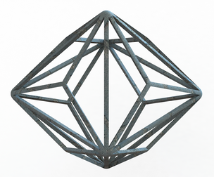 Wireframe Shape Triakis Octahedron