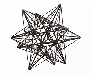 Wireframe Shape Great Icosahedron