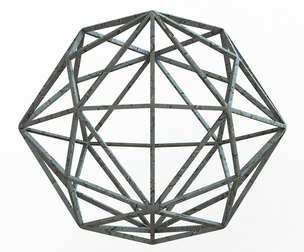 Wireframe Shape Disdyakis Dodecahedron