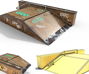 SK8 Ramp PBR Textures