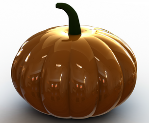 3D Art Surface Pumpkin