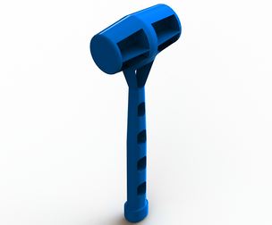 Blue Plastic Peg Hammer