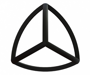 Wireframe Shape Reuleaux Tetrahedron