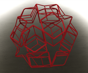 Wireframe Shape Dodecadodecahedron