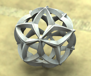 Wireframe Shape Geometric Leaf Ball