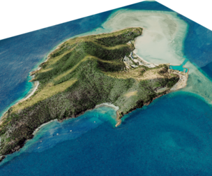 Hayman Island full 3d model terrain