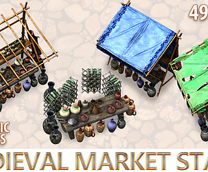 MEDIEVAL MARKET STALLS