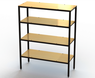 4-Tier Aluminum Storage Shelving Unit