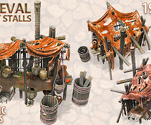 MEDIEVAL MARKET STALLS 2