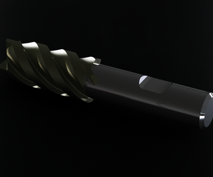 20mm Metric Single End Mill - 4 flutes