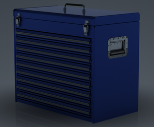 Metal Portable Tool Box with Drawers