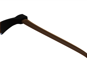 Wooden Handle Adze