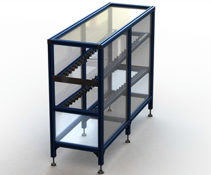 Aluminum Roller Track for Gravity Flow