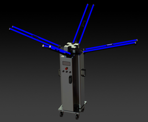 30W Ultraviolet Light Disinfection Trolley