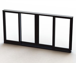 Aluminium Sliding Window 4 Panels
