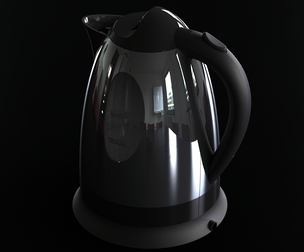 1L Silver Electric Kettle