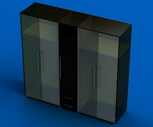 Clear Modular Wardrobe 2 m