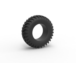 Tractor tire 27 Scale 1:25