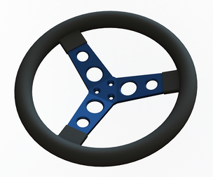 Custom Steering Wheel 3 Spoke for Go Kart
