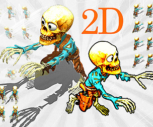 2D Toon Skeleton