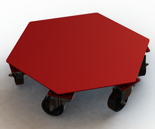 Hex Platform Trolley Base Only