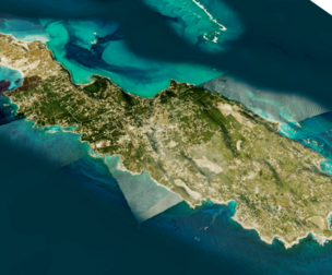 Anguilla Island full 3d model terrain