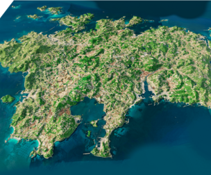 Iki Island Island full 3d model terrain