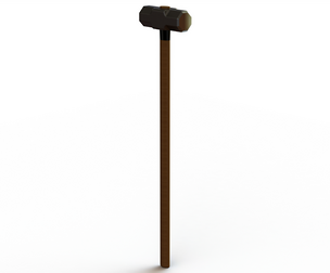 Sledge Hammer with Wooden Handle