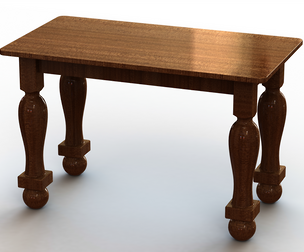 Wooden Rectangular Antique Table
