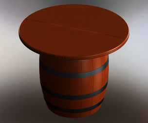 Wooden Barrel Table
