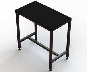 900x500 Single Open T-Slots Bench