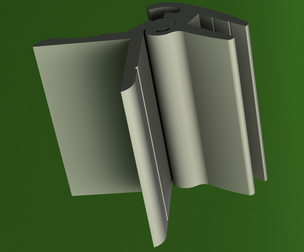 Aluminum Snap Fit Hinge