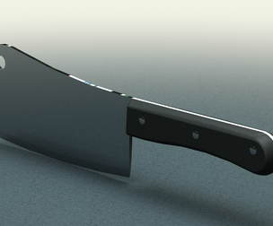 Meat Cleaver Knife with Plastic Handle